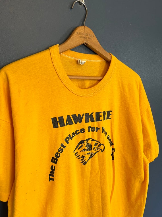 Vintage 70’s Russell Athletic Gold Label Hawkeye … - image 1