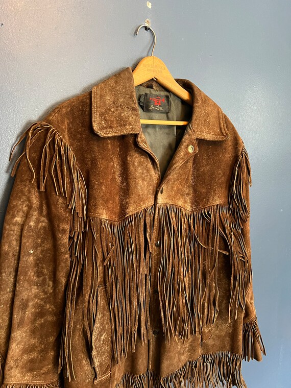 Vintage fringe jacket hot sale mens
