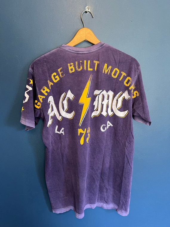 Vintage Y2K Affliction MC Club Tee Shirt Size Lar… - image 4