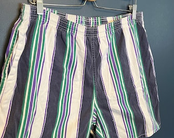 Vintage 90’s St John’s Bay Cotton Stripe Shorts Size XL
