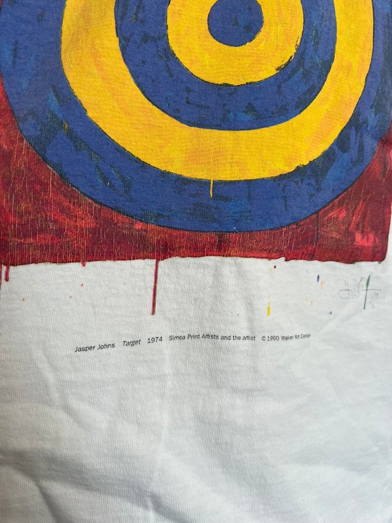 Vintage 90’s Jasper Johns Printed Symbols Walker … - image 4