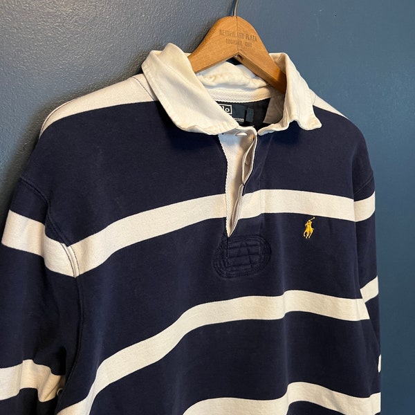 Vintage Y2K Polo Ralph Lauren Rugby Shirt Size Large