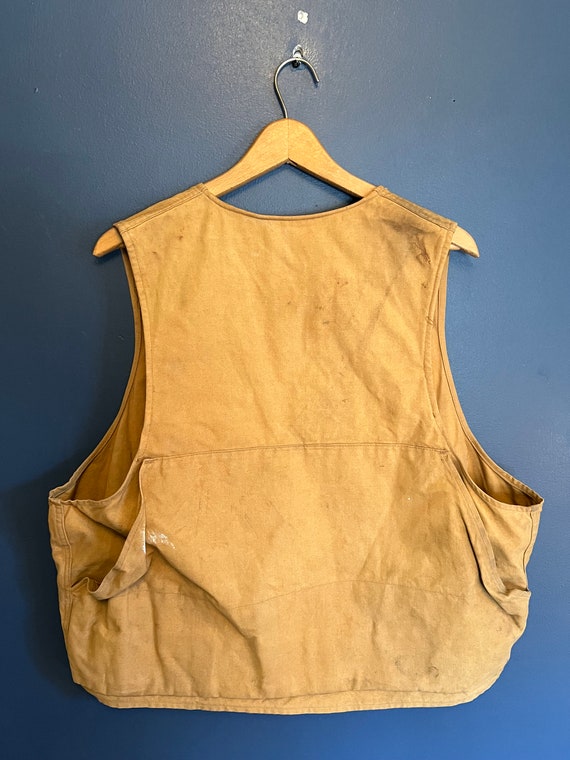 Vintage 50’s Zip Hunting Vest Size M/L - image 5