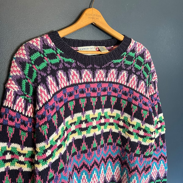 Vintage 90’s Northern Isles Hand Knit Sweater Size Women’s Large