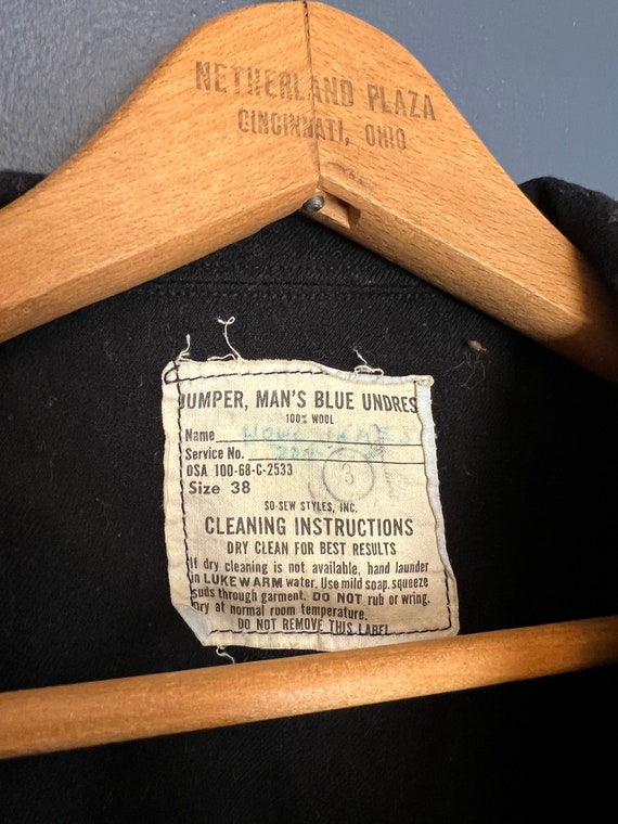 Vintage 60’s USN Wool Cracker Jack Pullover Size … - image 2