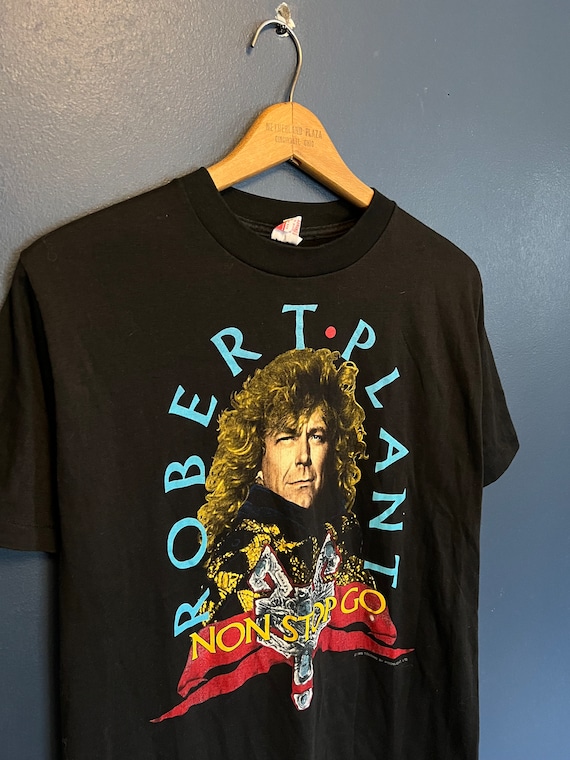 Vintage 80’s Robert Plant Non Stop Go Tour Band T… - image 1