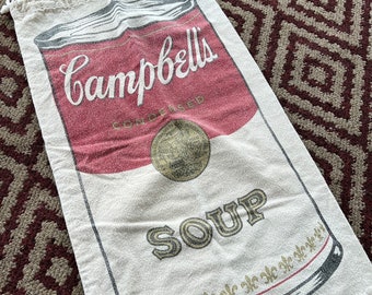 Boîte de soupe Campbells vintage des années 70 Sac à cordon