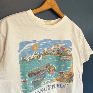 Vintage 90s Banana Republic Graphic Tee Size XS image 1