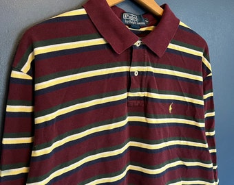 Vintage Y2K Polo Ralph Lauren Polo Long Sleeve Shirt Size XL