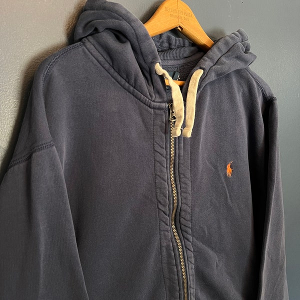 Vintage Y2K Polo Ralph Lauren Zip Hoodie Size XXL