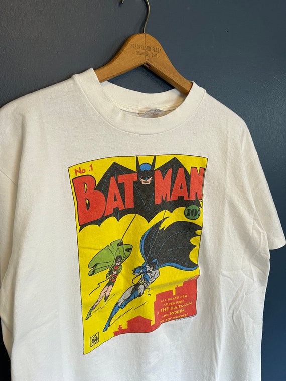 Vintage 80’s Bat Man Comic Book Issue 1 Tee Size … - image 1