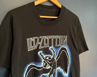 Vintage 1984 Led Zeppelin Band T-Shirt Größe L / XL