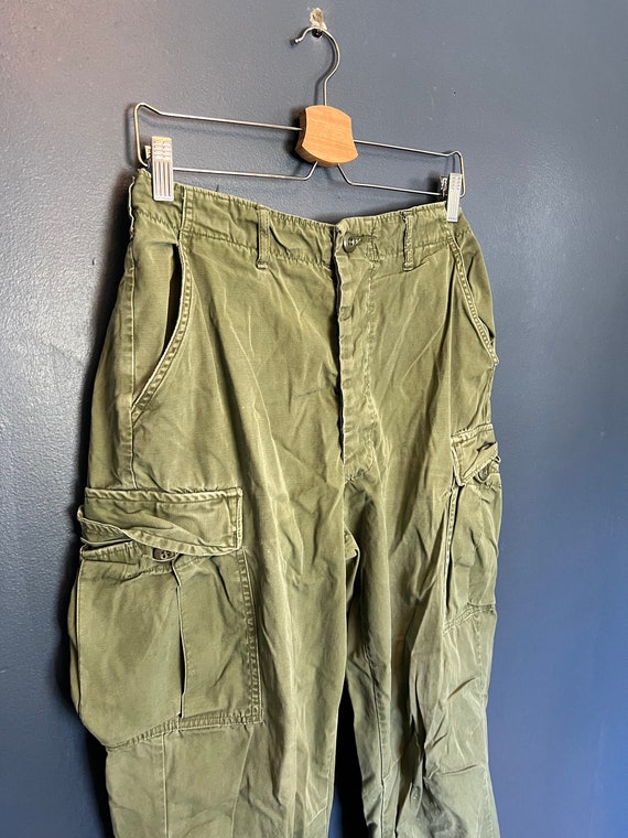 Vintage 60’s OG 107 Poplin Olive Green Cargo Pants