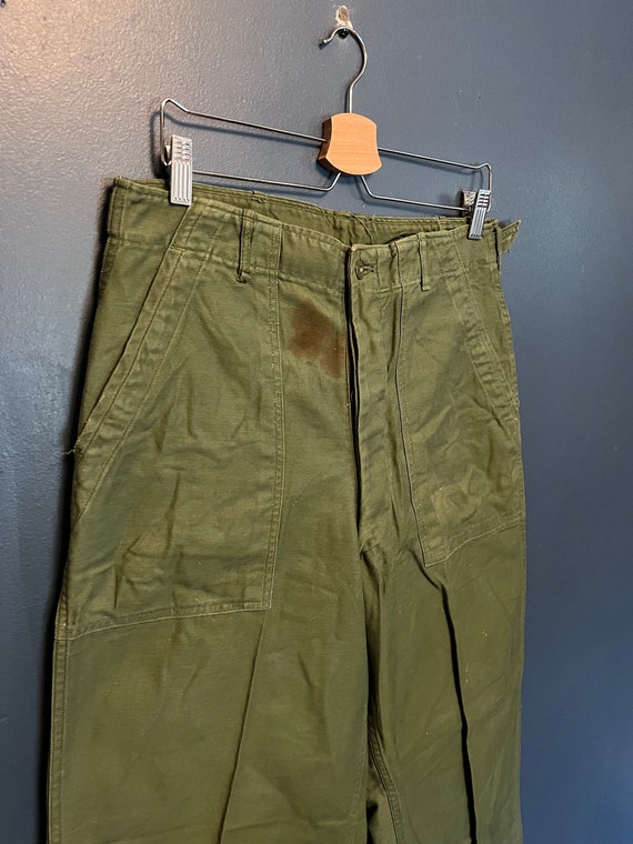 Vintage 60’s US Army OG 107 Olive Green Field Pant