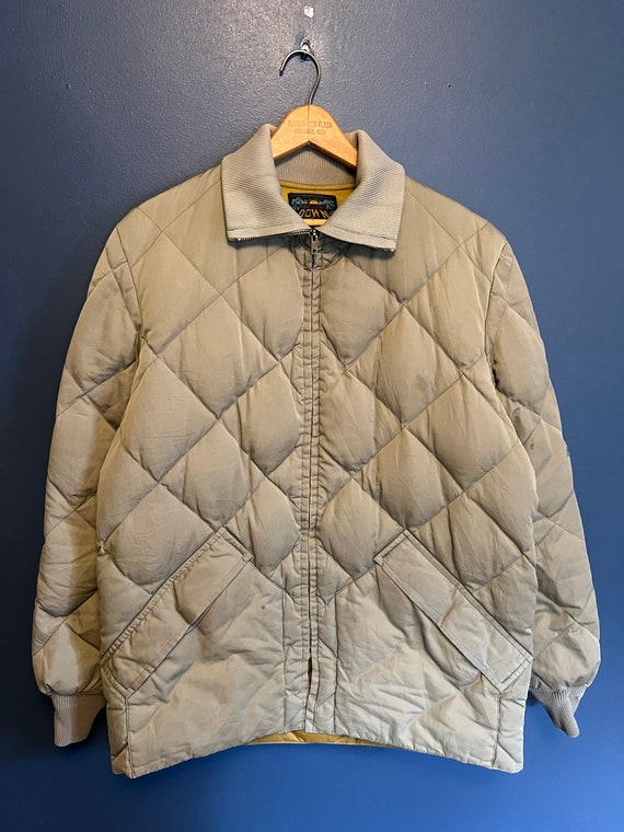 Vintage 60’s Bauer Down Quilted Zip Jacket Size 40 - image 3