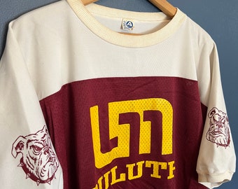 vintage 80's University of Minnesota Duluth Jersey Taille Large