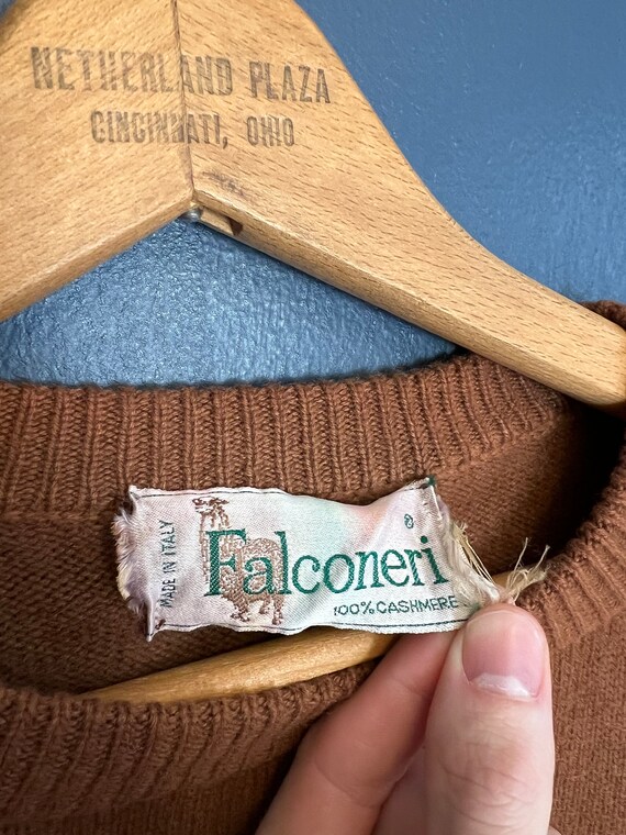 Vintage 70’s Falconeri Italy Made Cashmere Knit S… - image 2