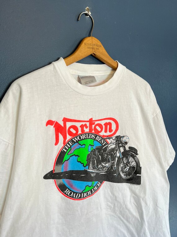 Vintage 90’s Norton Motorcycles Graphic Tee Size X