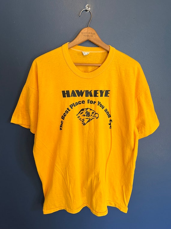 Vintage 70’s Russell Athletic Gold Label Hawkeye … - image 4