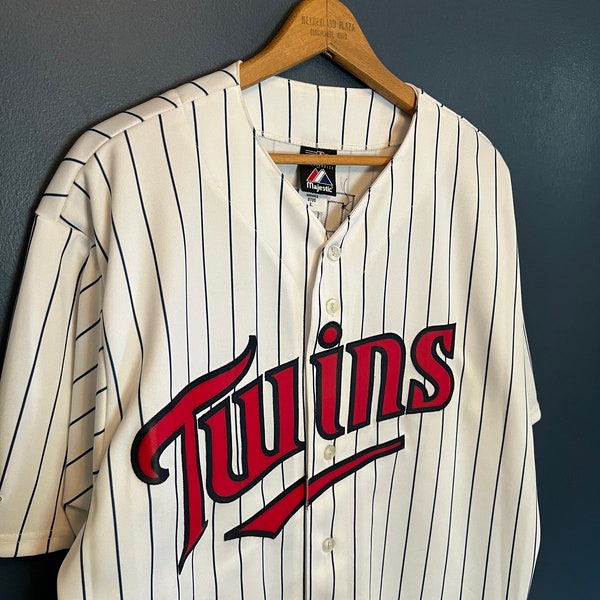 Vintage Y2K Majestueuze Minnesota Twins MLB Span Baseball Jersey maat groot