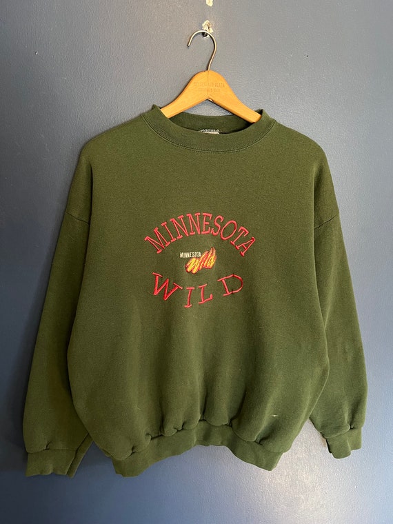 Vintage Y2K Minnesota Wild NHL Hockey Crewneck Si… - image 3