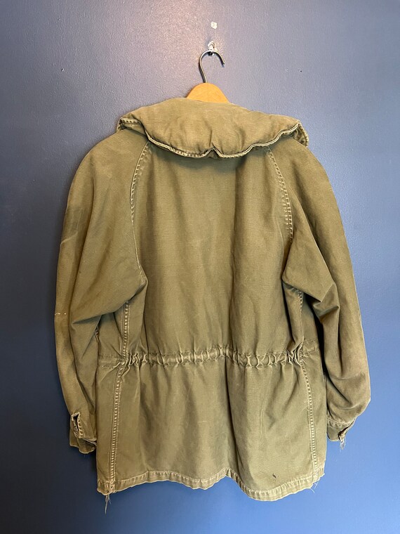 Vintage 60’s M60 Olive Green Army Field Jacket Si… - image 3