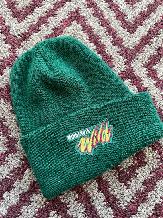 Vintage Y2K NHL Minnesota Wild Hockey Cuff Beanie 