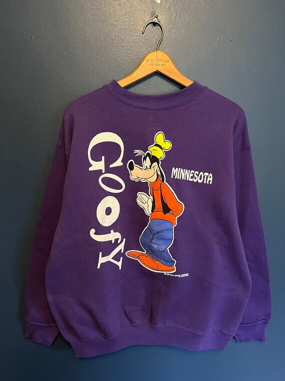Vintage 90’s Walt Disney Goofy Minnesota Crewneck… - image 2
