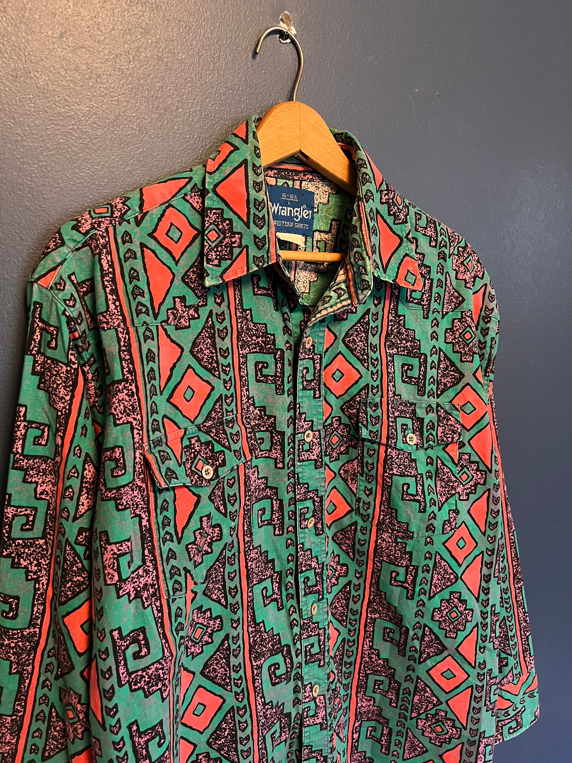 Vintage wrangler aztec shirt clearance