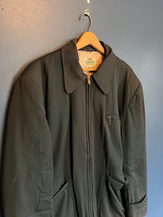 Vintage 50’s Campus Sportswear Gabardine Zip Jacke