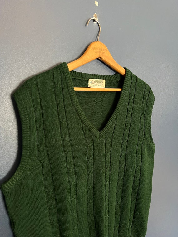 Vintage 70’s Kmart Cable Cable Knit Sweater Vest S