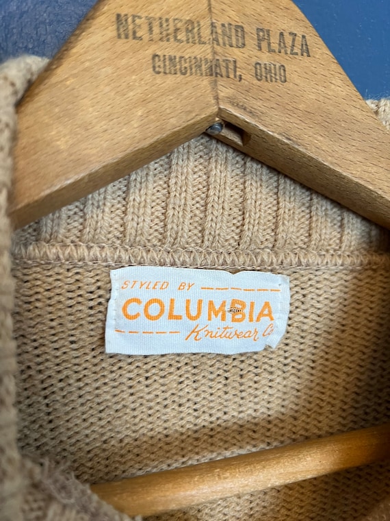 Vintage 70’s Columbia Sportswear Knit Stripe Swea… - image 2