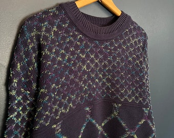 Vintage 80’s Ron Chereskin Cable Knit Pattern Sweater Size Medium