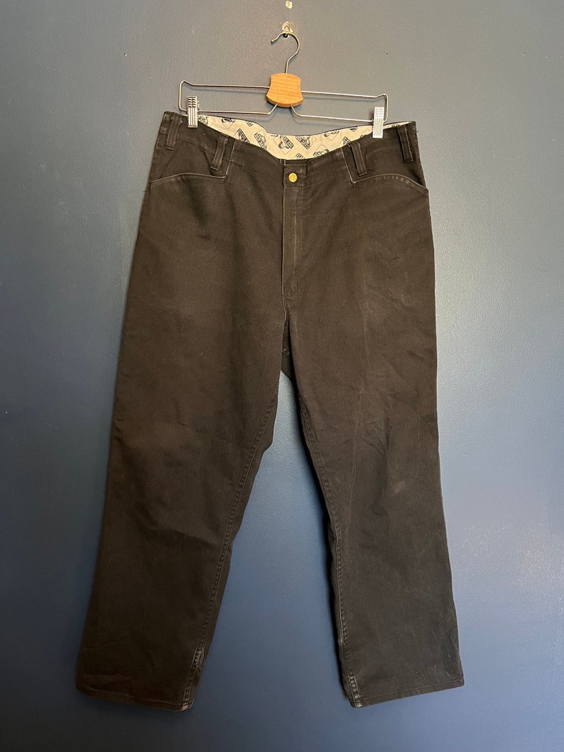 Vintage 90s Ben Davis Cotton Black Work Pants Size 36 - Etsy