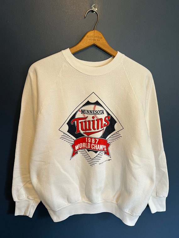 Vintage 1987 Minnesota Twins MLB Baseball Crewnec… - image 3