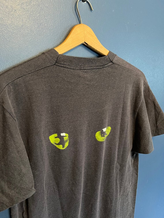 Vintage 80’s Cats The Musical Cat Eye Tee Shirt Si