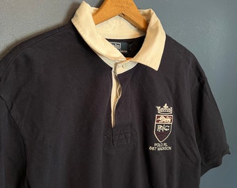 Vintage Y2K Polo Ralph Lauren Embroidered Crest Polo Shirt Size XXL