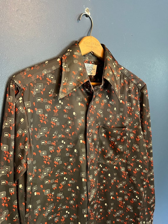 Vintage 70’s K-Mart Knit Sport Polyester Button Up