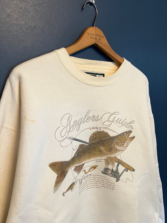 Vintage 90’s Anglers Guide Fishing Crewneck Size L