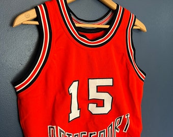 Maillot de basket-ball Rawlings vintage des années 60 cousu taille 40 fabriqué aux États-Unis