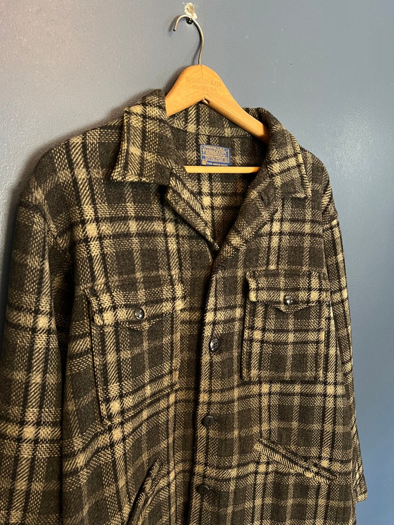 Vintage 70’s Pendleton Plaid Wool Mackinaw Jacket 