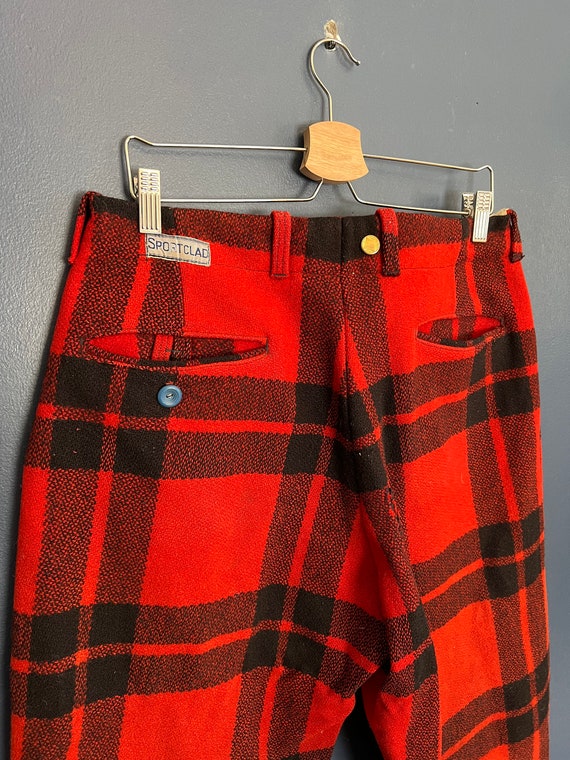 Vintage 40’s Sportclad Wool Plaid Ski Pants Size L