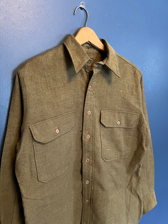 wool button up