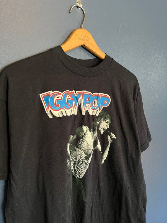 Vintage 80’s Iggy Pop Raw Power Band Tee Size XL - image 1