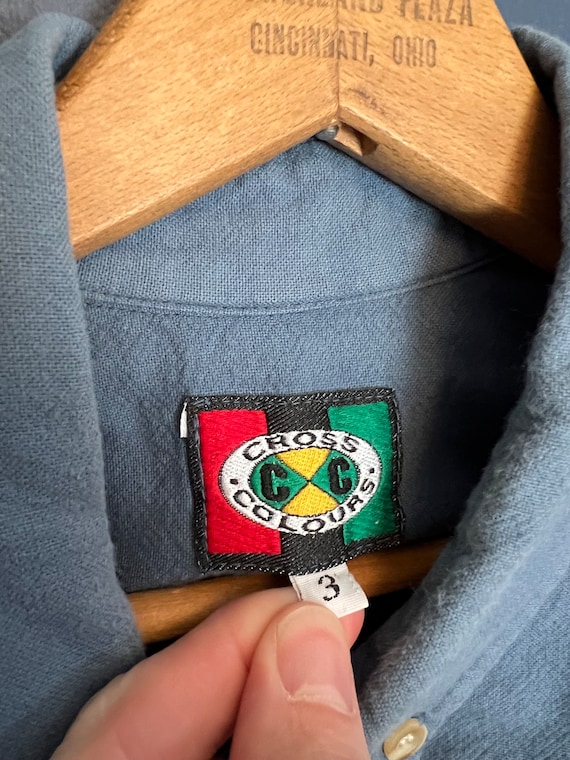 Vintage 90’s Cross Colors Cotton Baggy Flannel Si… - image 2
