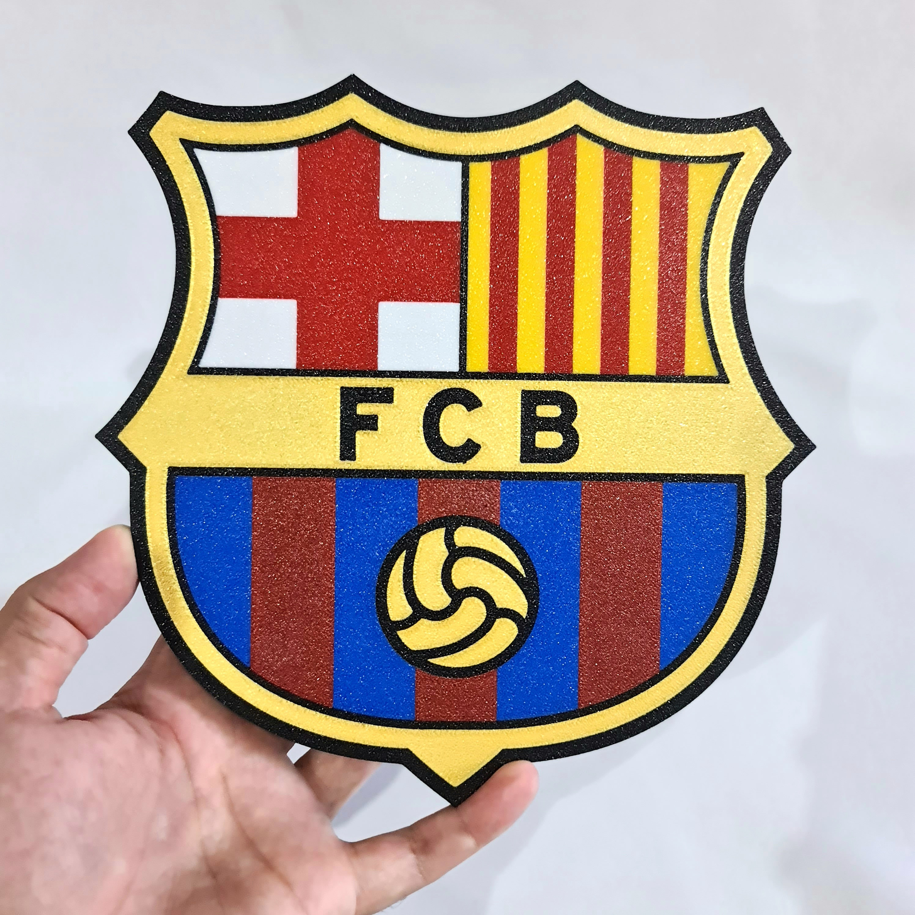 High-quality 3D FC Barcelona Crest - Perfect Decoration for Fans
