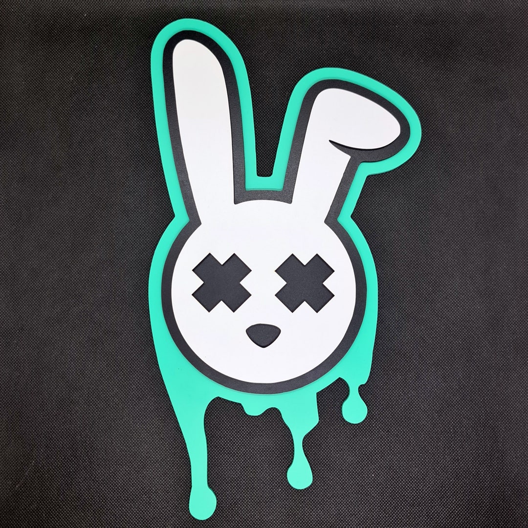 Knockout Art Bunny: Rebellion and Style in Two Sizes - Etsy