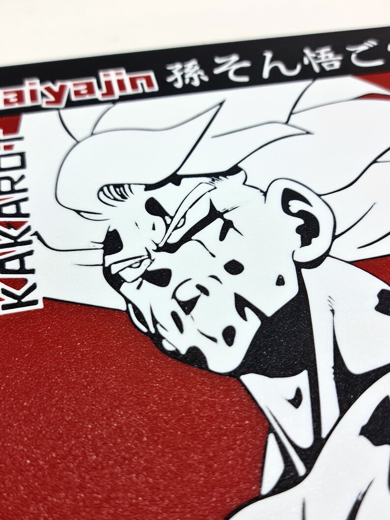 3D Illustration Goku SSJ Dragon Ball Z Etsy