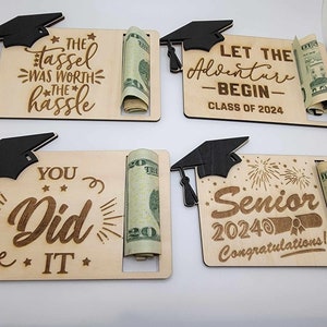 Custom 2024 Graduation Gift Money Holder/ Graduation Gift Keepsake/ Graduation Card/ Graduation Gift