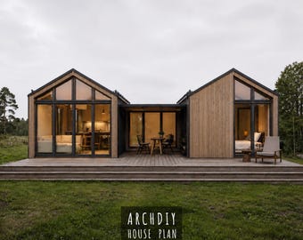 Modern Barndominium House Plans | 1196 Sqft Single Story, 2 Bedroom (PDF Download)